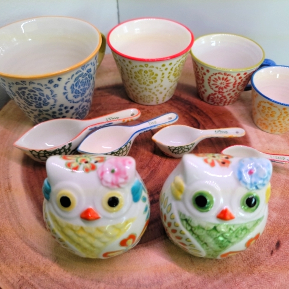 OWL Kitchen Set SALT and Pepper shakers
